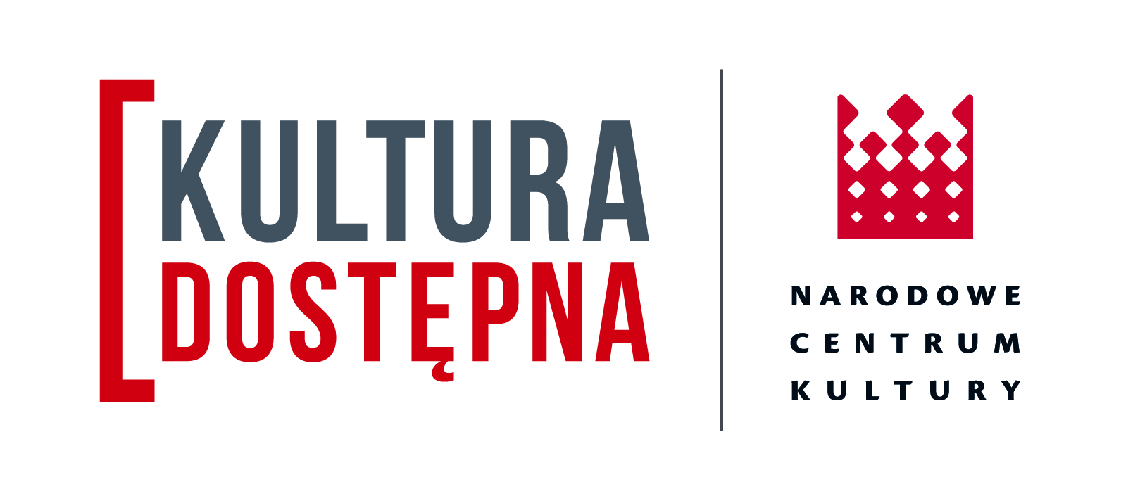 Logotyp programu Kultura Dostępna oraz Narodowego Centrum Kultury